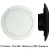 5 inch ultra slim marine grade speakers pair black